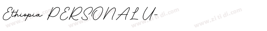 Ethiopia PERSONAL U字体转换